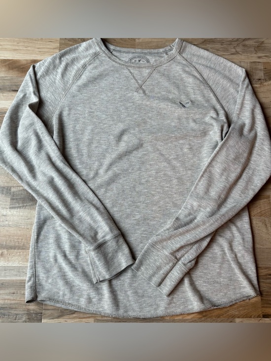 American Eagle Outfitters Other - American Eagle Outfitters Men's Light Heather Oatmeal Long Sleeve Crew Grunge